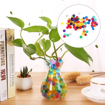 120pcs Colorful Crystal Beads Water Plant Soil Mud Flower Jelly Hydro Gel Pearl Balls Jelly Crystal Soil Mud Water Pearls Soil