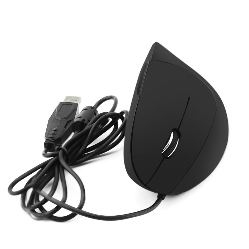 Wired Left Hand Vertical Mouse Ergonomic Gaming Mouse 800 1200 1600 DPI USB Optical Wrist Healthy Mice Mause For PC Computer