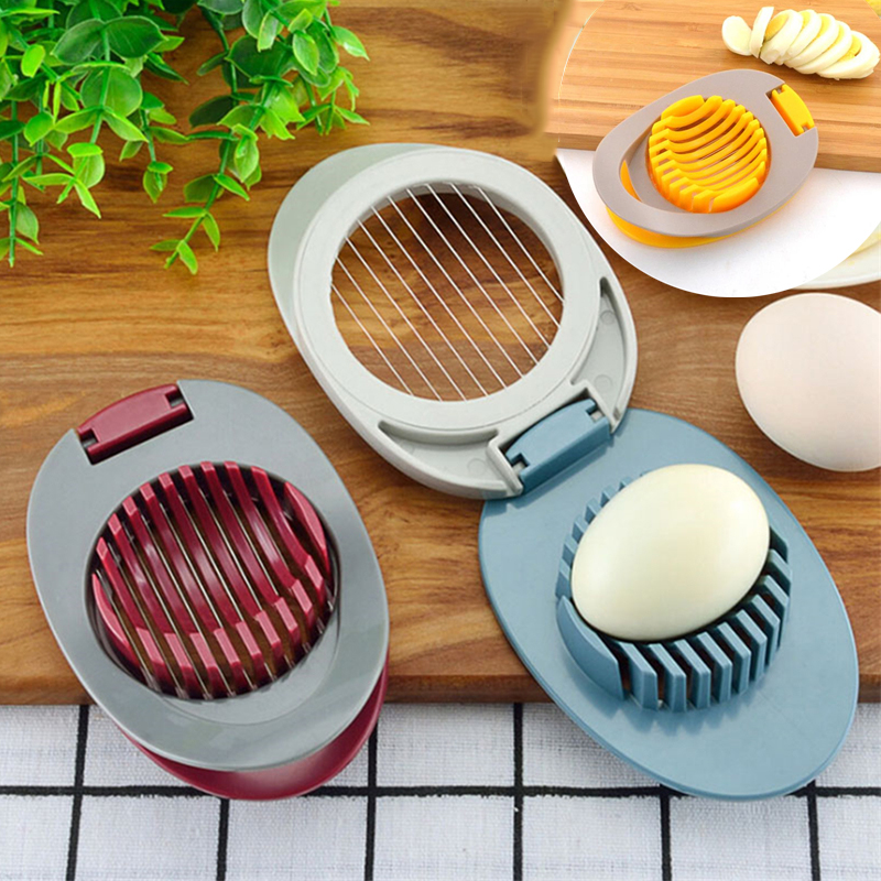 Multifunction Egg Slicers Section Cutter Divider Plastic Egg Splitter Cut Egg Device Creative Kitchen Egg Tools