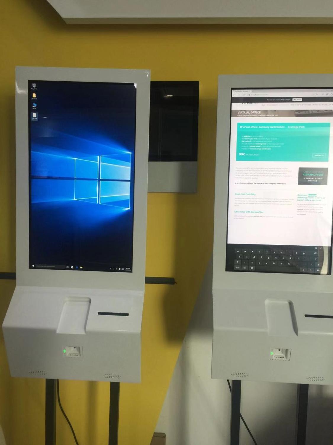 One-two-dimensional code scanning device built in camera and 4G modual and printer self service Ordering payment making Kiosk