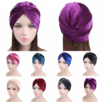 New Muslim Hijab Cross Turban Inner Hijab Caps Islamic Hijab Scarf Hat Wool Headband Turban Headwrap Women Muslim Turban Hijabs