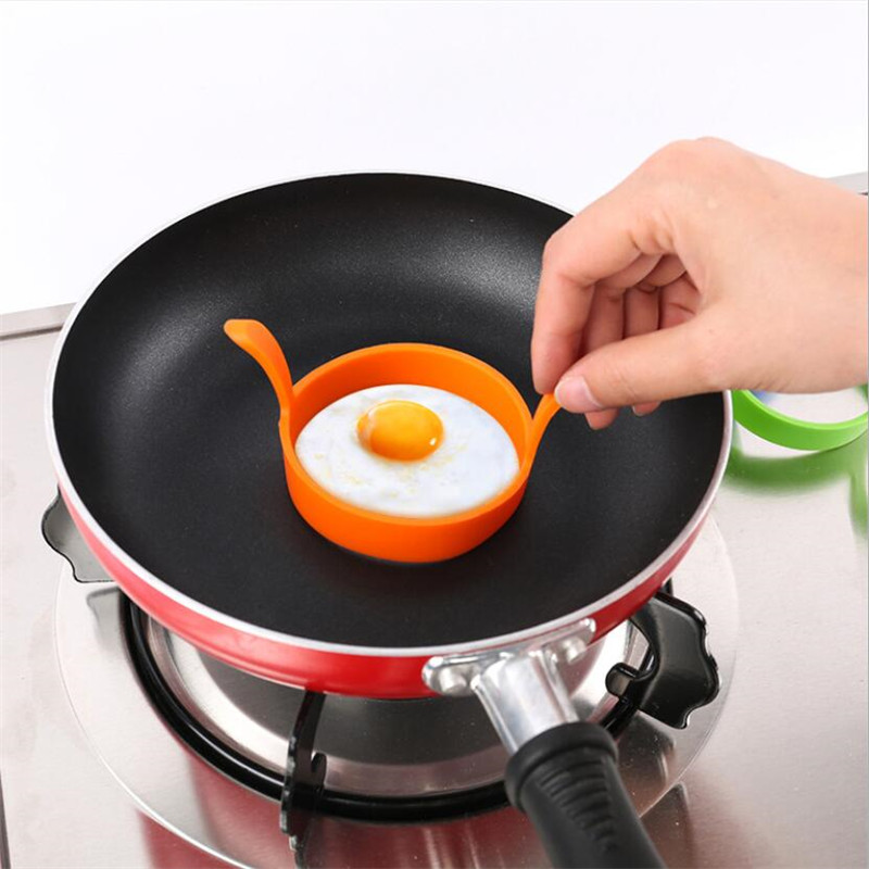 2Pcs Breakfast Omelette Fried Egg Molds Food Grade Silicone Egg Ring Pancake Cooking DIY Tools Frying Egg Moulds Kitchen Gadgets