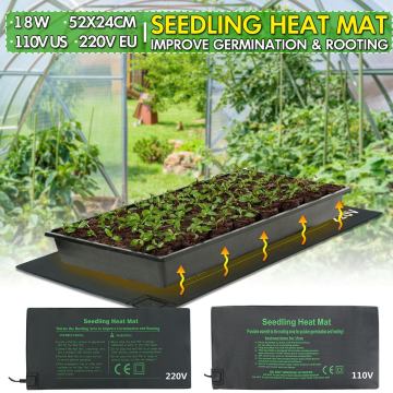 Seedling Heat Mat Plant Seed Germination Propagation Clone Starter Warm Pad Mat 24x52cm Vegetable Flowers Garden Tool Supplies