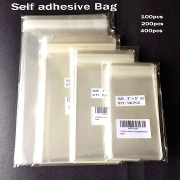 Clear Self-adhesive Cello Cellophane Bag package Self Sealing Small Plastic Bags for Candy Packing Cookie Packaging Bag Pouch