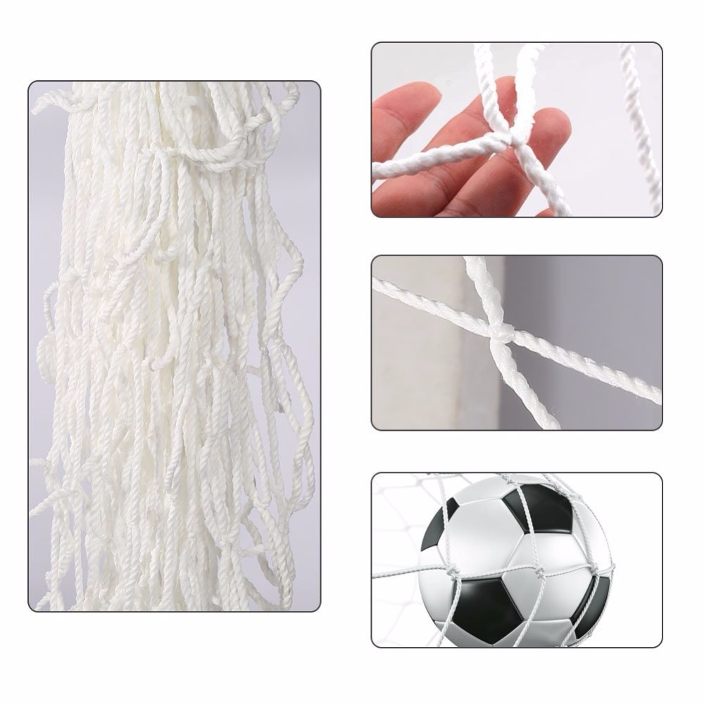 Soccer Ball Goal Net Football Nets Polypropylene Mesh for Gates Training Post Nets Full Size (Nets only)