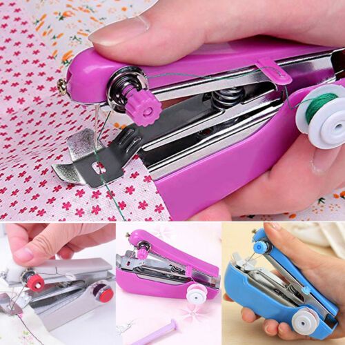 Hot Sale Mini Portable Smart Electric Tailor Stitch Handheld Sewing Machine Home Travel Color Random