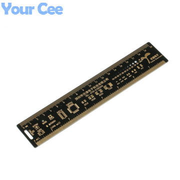 1pc 20cm Multifunctional PCB Ruler Measuring Tool Resistor Capacitor Chip IC SMD Diode Transistor Package Electronic Stocks