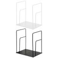 1 Pair Rectangle Bookends Book Stand Support Desktop Office Magazine Organizer Non Slip Rack Shelf Holder