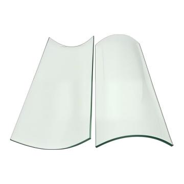 Curved canopy bent tempered glass