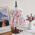 Girls Floral Embroidery Dresses Baby Princess Sweet Frocks Summer Children Birthday Baptism Outfits Spainsh European Clothing