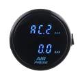 Air Suspension Pressure Gauge Bar Dual Digital Display Air Ride Meter Red Blue LED Air Ride Air Press Meter 2'' 52mm with Sensor