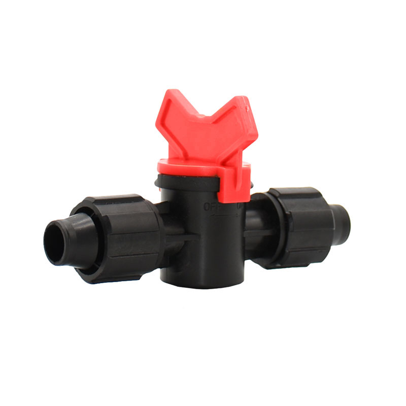16mm drip tape water tap connector lock nut 2-way irrigation valve hose repair garden tap Greenhouse for irrigation 1Pcs