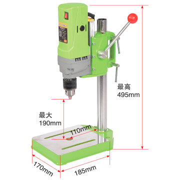 Mini Drill Press Bench Small Electric Drill Machine Work Bench Variable Speed Drilling Chuck 1-13mm 220V 710W EU Plug