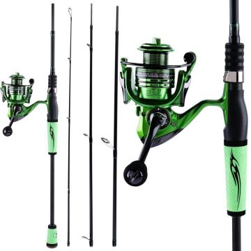 Sougayilang 2.1M 2.4M Fishing Rod and Fishing Reel Carbon Fiber Fishing Pole Spinning Reel for Bass Fishing Tackle