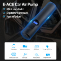 E-ACE M06 Tyre Inflatable Pump Digital Handheld Car Tyre Pump 12V 150PSI Rechargeable Air Pump for Car Bicycle Motorcycle Tires