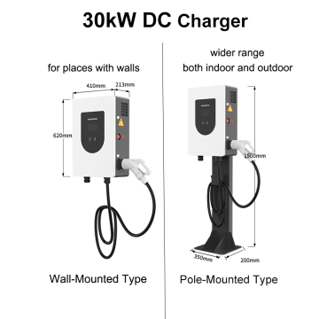 Ground-mounted 30KW Chargring Pile EU Plug Outdoor use