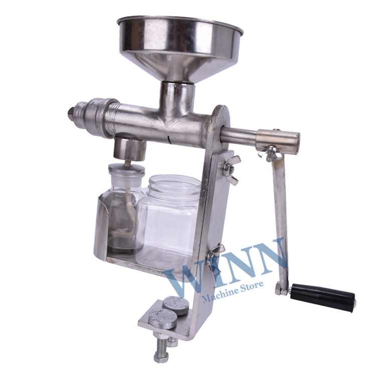 Manual Oil Press Machine 304 Stainless Steel Household Oil Extractor Peanut Nuts sunflower Seeds Oil Press Machine
