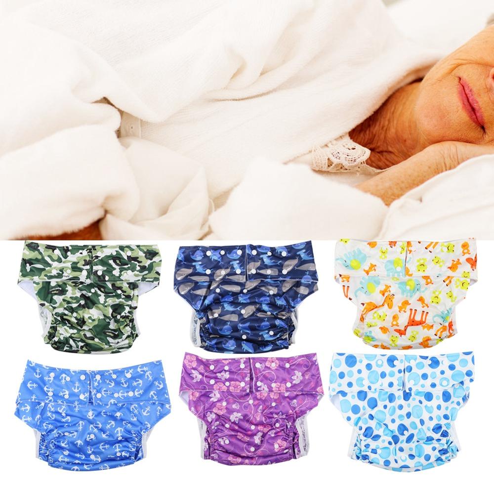 Diaper Adult Washable Reusable Adjustable Breathable Anti-Leakage Adult Diapers for Elderly for Elderly Disabled