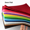 21pcs 3mm Thickness 30x30cm Non Woven Felt Fabric For DIY Sewing Dolls Crafts Polyester Cloth Materials Bundle Home Accessories