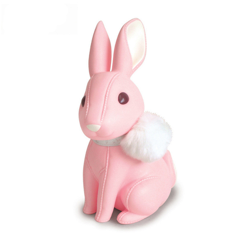 Creative rabbit piggy bank cartoon vinyl PVC animal piggy bank gift resin crafts decoration children's room decor money box