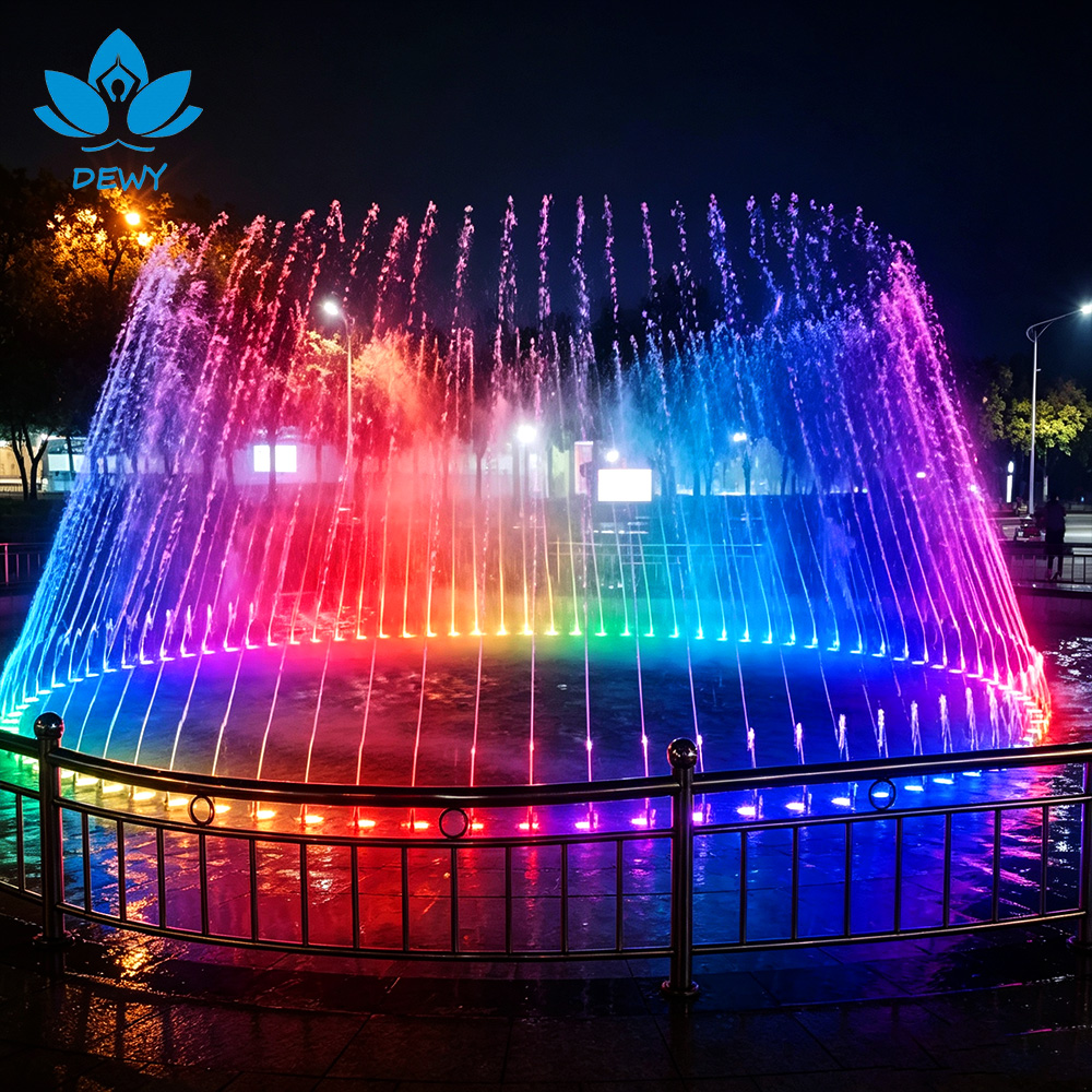 pond dancing fountain