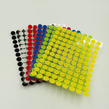 99 pairs 10mm 2/5 inch Self Adhesive Dots Colorful Fastener Tape Dots Strong Glue Magic Sticker Round Coins Hook Loop Tapes