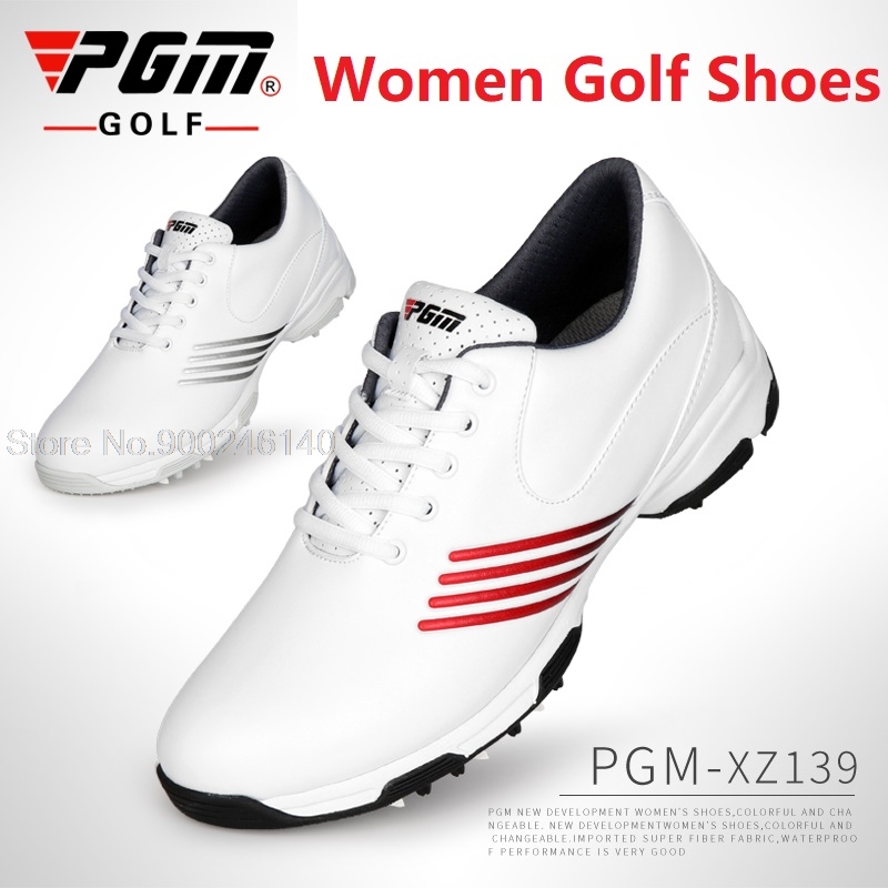 PGM Golf Shoes For Woman Waterproof Sports Shoes Lady Breathable Golf Sneakers Anti-slip Shockproof Golfer Gift Sneakers