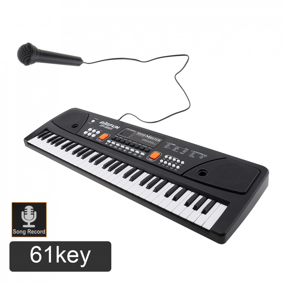 Electronic Organ 37/49/61 Keys Electronic Keyboard Piano Digital Music Key Board Microphone Children Gift Musical Enlightenment