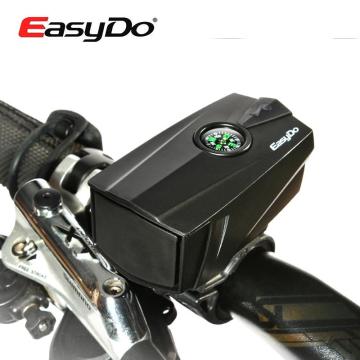 EASYDO 140DB Bicycle Handlebar Bell Electronic Horns Ultra-Loud Sound With Compass For Outdoor Riding MTB Bike Cycling Safety