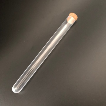 50pcs/Pack 15*150mm ( 5.9*59 in ) Clear Plastic Test Tube with Cork Round Bottom Wedding favours Vial Laboratory Free Shipping