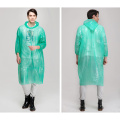 PE  one time disposable poncho raincoat