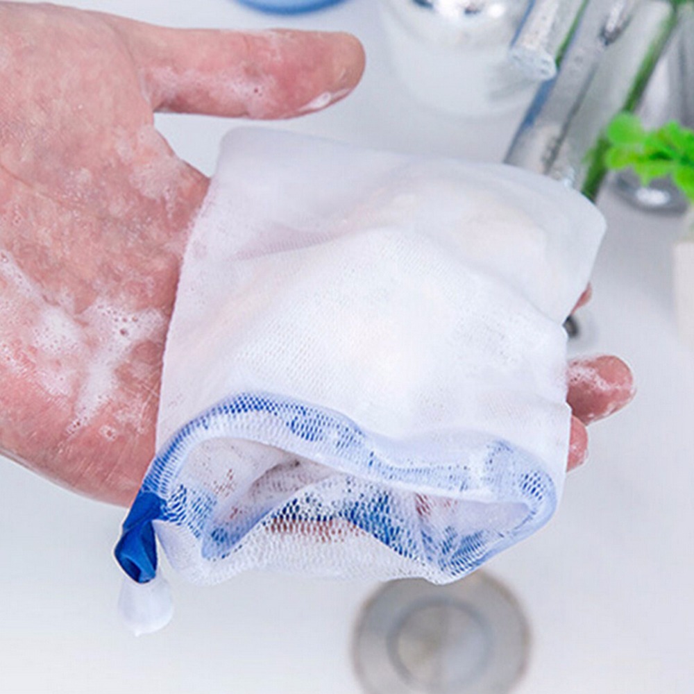 5Pcs/lot Practical Soap Blister Mesh Soap Net Foaming Net Easy Bubble Mesh Bag Popular Bath & Shower