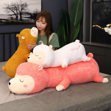65-120cm Giant Cute Alpaca Llama Plush Toys Stuffed Animals Doll Soft Kids Pillow Sofa Cushion for Children Girls Birthday Gift
