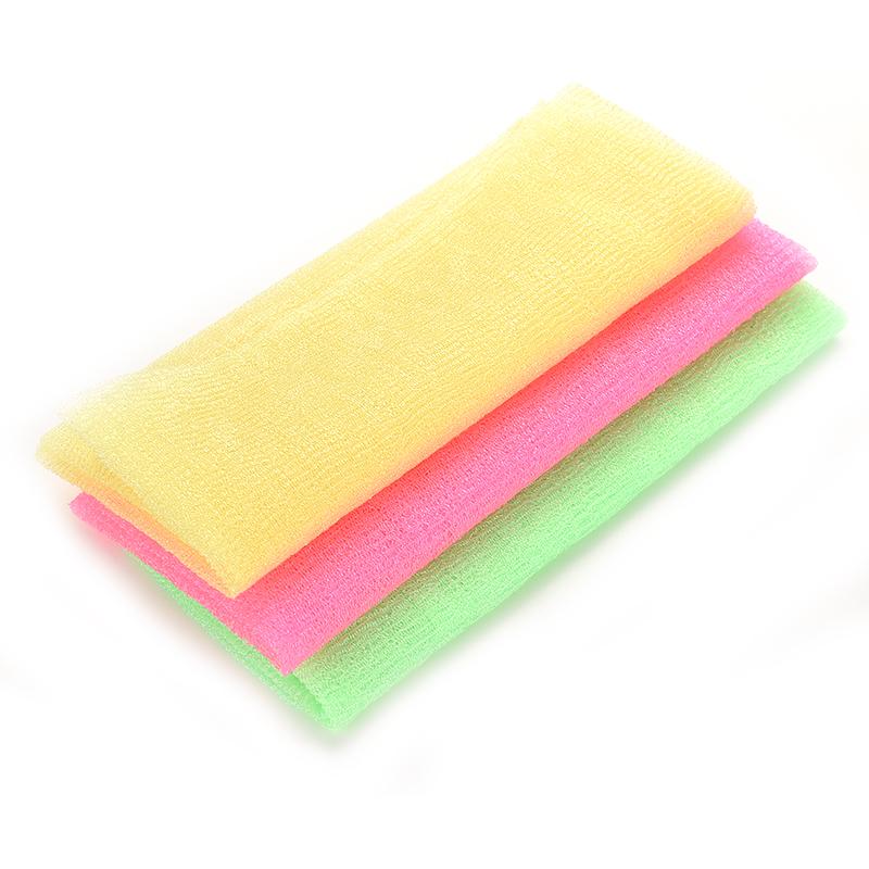 1PC Body Nylon Exfoliating Bath Shower Cleaning Washing Scrubbing Cloth Towel Sponges Scrubbers Sanitary Ware Suite