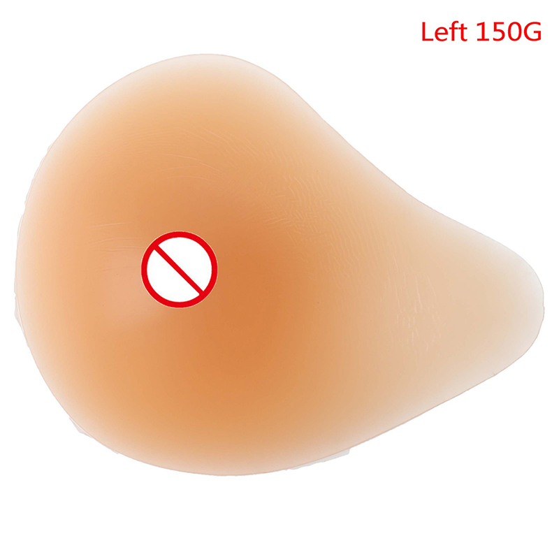 150g-400g Silicone Chest Fake False Breast Prosthesis Super Soft Silicone Gel Pad Supports Artificial Spiral New