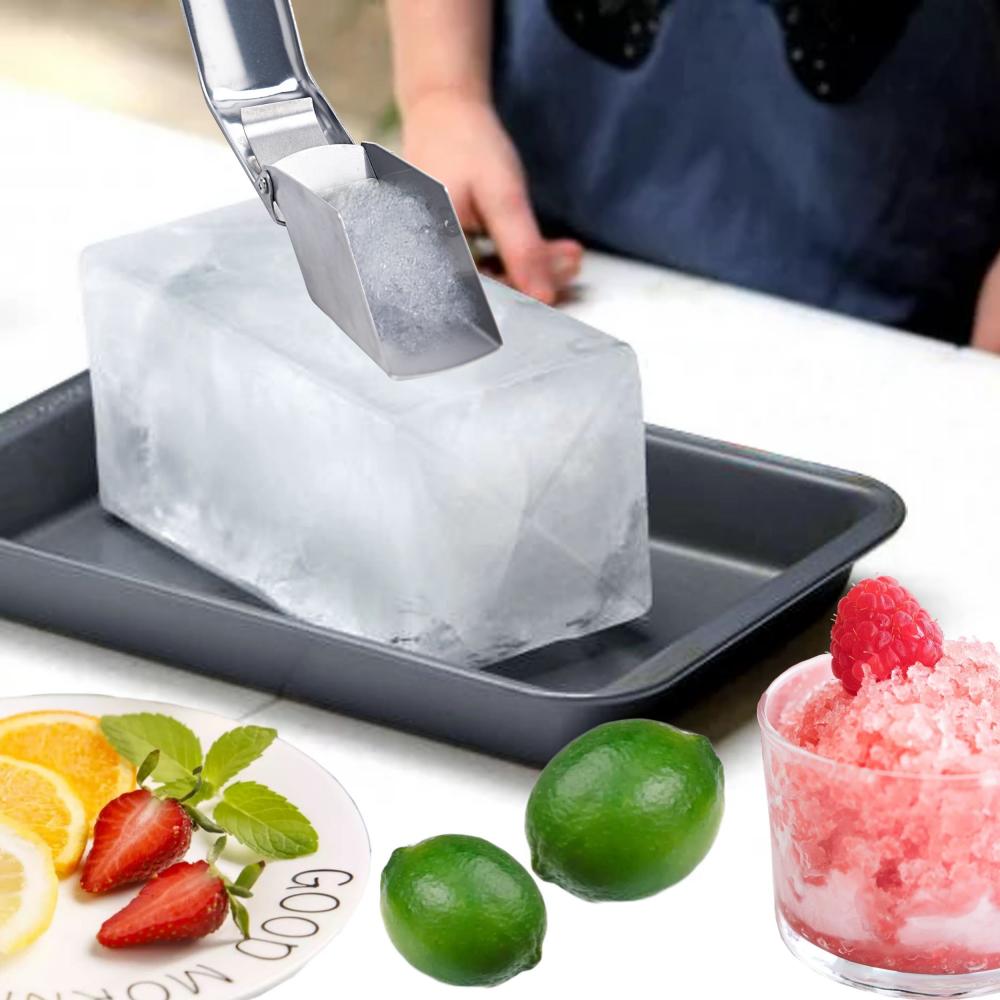 Stainless Steel Hand Ice Shaver with Adjustable Blade