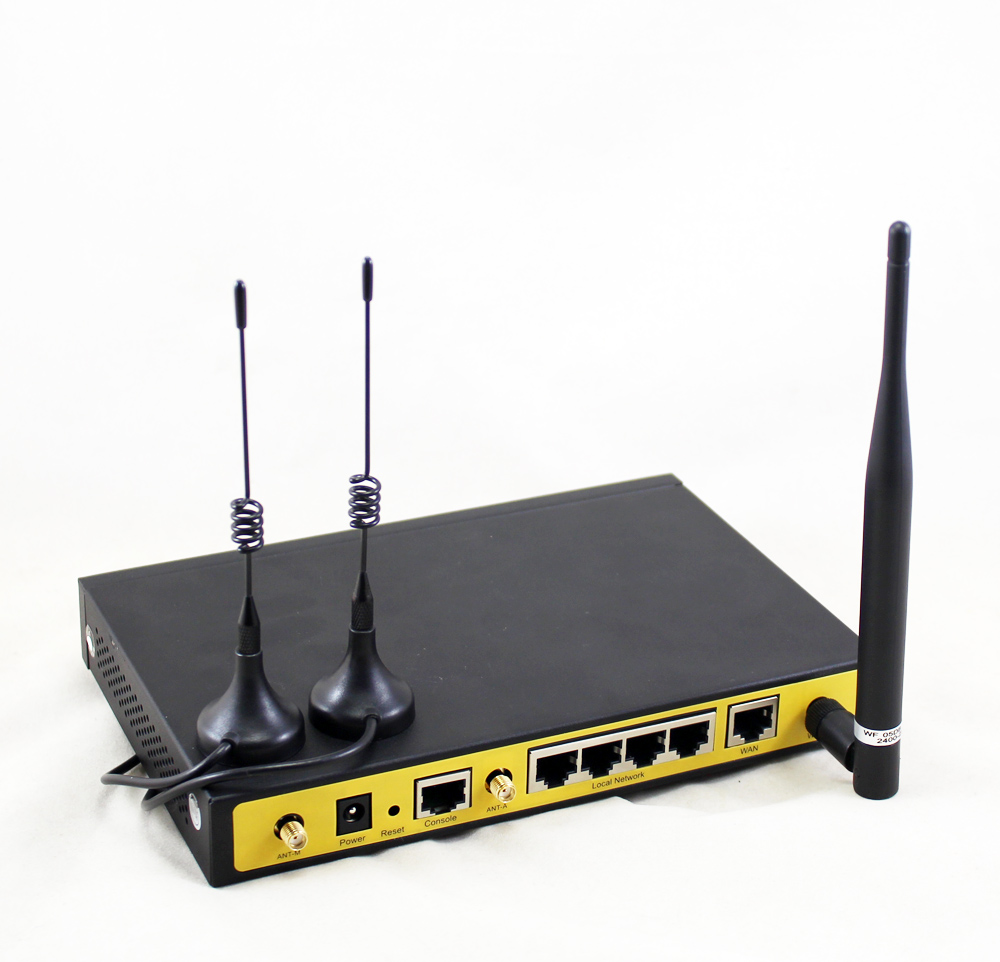 Free Shipping support VPN F3846 LTE dual sim 4G router for ATM, Kiosk