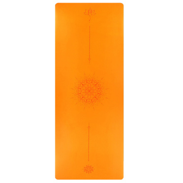 New Mandala PU Natural Rubber 1.5MM Yoga Mat with Position Line Non-slip Widen Cushion Yoga Hall Gym Fitness Pads 183*68CM