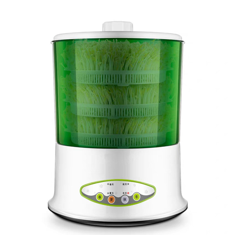 Electric Sprout Bud Machine Intelligent Thermostat Vegetable Green Seeds Growing Automatic Bean Sprouts Maker 2/3 Layer EU