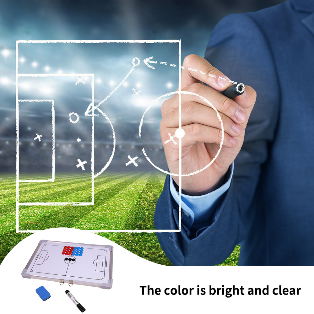 Magnetic Football Tactical Board Training Guidance Hanging Plate Double-Sided Rubber Corners Soccer Tactics Board Coaching Board