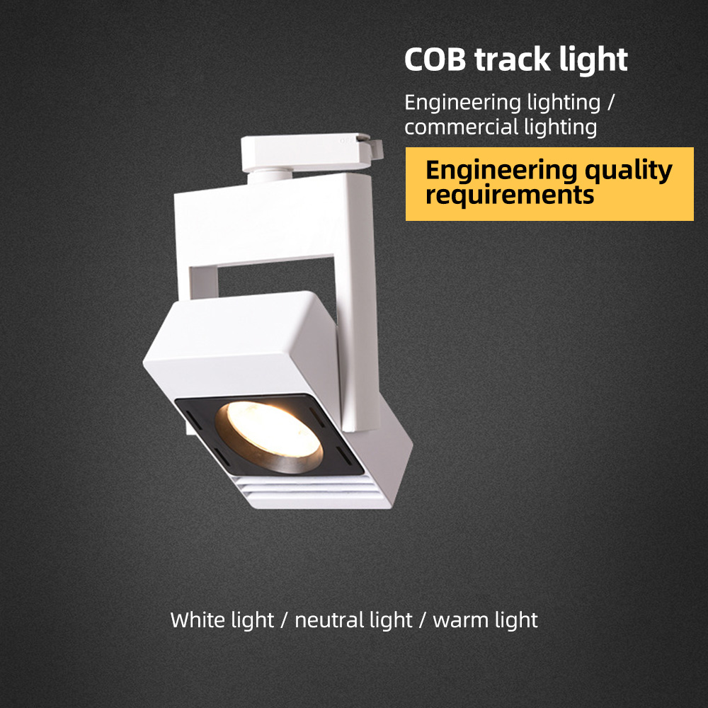 Moving head track light Loft industrial decorative spotlight AC220V track light black light for commercial household led lights