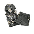 2020 Baby Summer Clothing Toddler Baby Boys Clothes Infant Letter Hoodie Sweatshirt+Camo Shorts Bottoms 2Pcs Spring Outfits Set