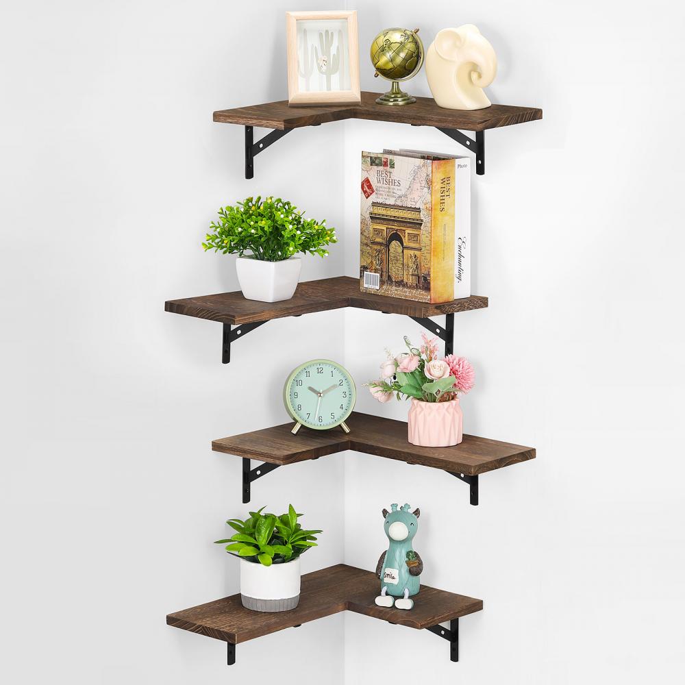 Wall Mounted Corner Wall Shelf Set of 4