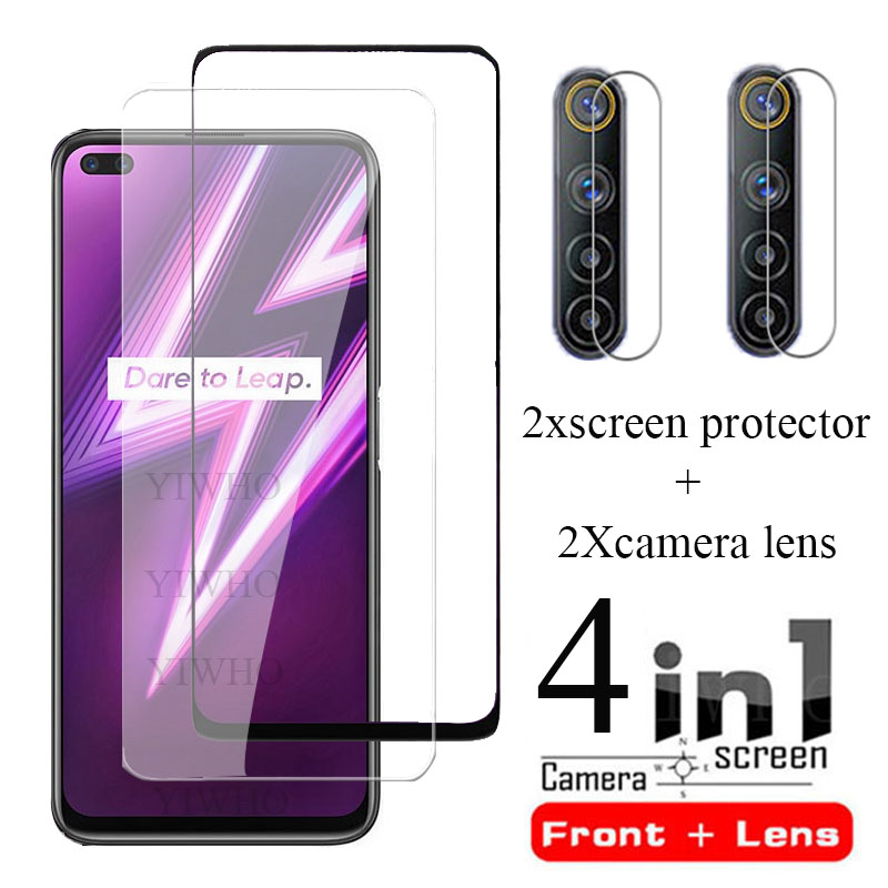 for OPPO Realme 6 Pro Glass Screen Protectors On Realmi 7 pro 6i 6 i 7i i7 i6 Protective Tempered Camera Len Glass Film Realme6i