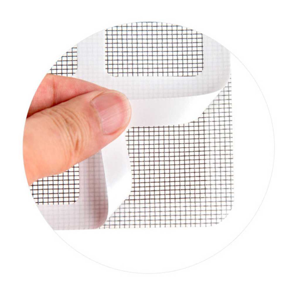 3PCS Anti-mosquito Mesh Sticky Wires Patches Summer Window Mosquito Netting Patch Repairing Broken Holes on Screen Window Door