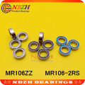 NBZH Free Shipping MR106ZZ MR106-2RS SMR106ZZ SMR106-2RS 6X10X3mm Deep groove Ball Bearings MR106 / L-1060 ZZ MR106 RS MR106-2RS
