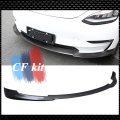 CF Kit Car Front Lip Bumper Spoiler for Tesla Model 3 Base Sedan 2016-2021 Car Styling