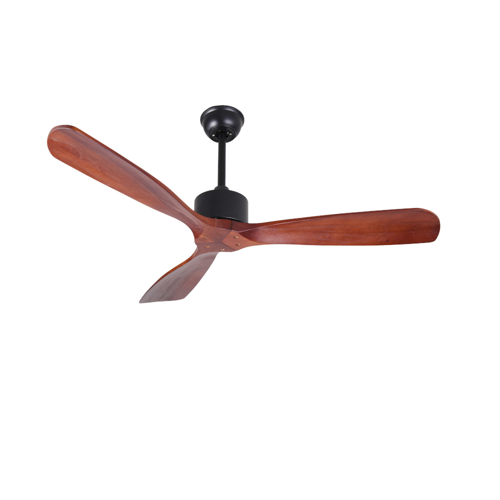 52 Inch Industrial Vintage Ceiling Fan Without Light Wooden Ceiling Fans With Remote Control Simple Home Fining Room Loft Fan