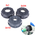 Durable IBC Tank fittings S60X6 Coarse Threaded Cap 60mm Female thread to 1/2",3/4",1" Adaptor Connector