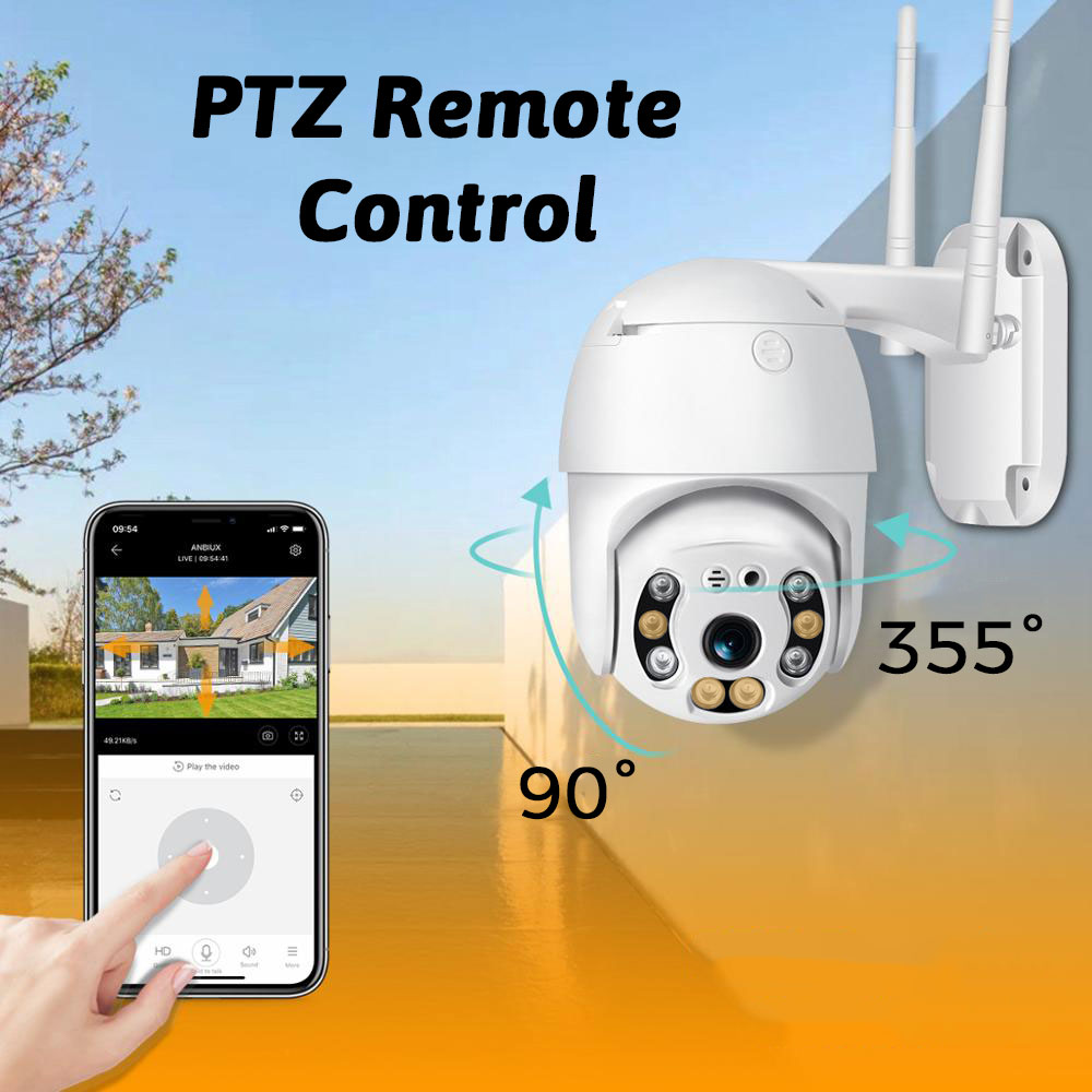 8X Zoom PTZ Video surveillance IP Camera for Computer Wireless Radar 4MP Security Camera Network Surveillance Cameras With Wifi